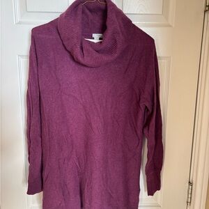 Halogen Plum Cashmere Cowl Neck Sweater